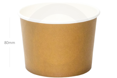 [015078] Brown - 16oz White Paper Soup Cup 500-ctn