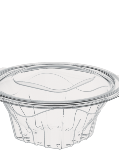 24 OZ PACK OF 10 SALAD CONTAINERS WITH HINGED LIDS 24 OZ PACK OF 10 SALAD CONTAINERS WITH HINGED LIDS